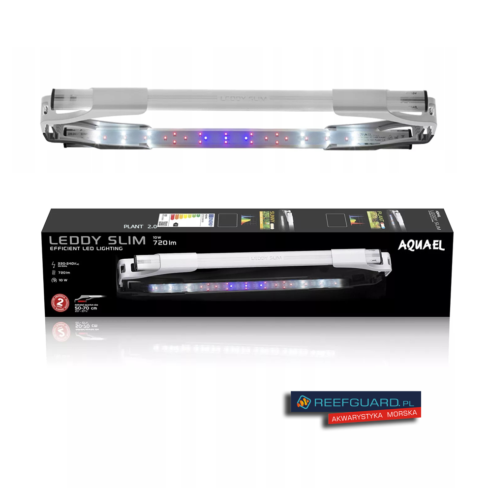 AQUAEL Leddy Slim 10W Biała Plant 2.0 belka led 720lm 50-70cm