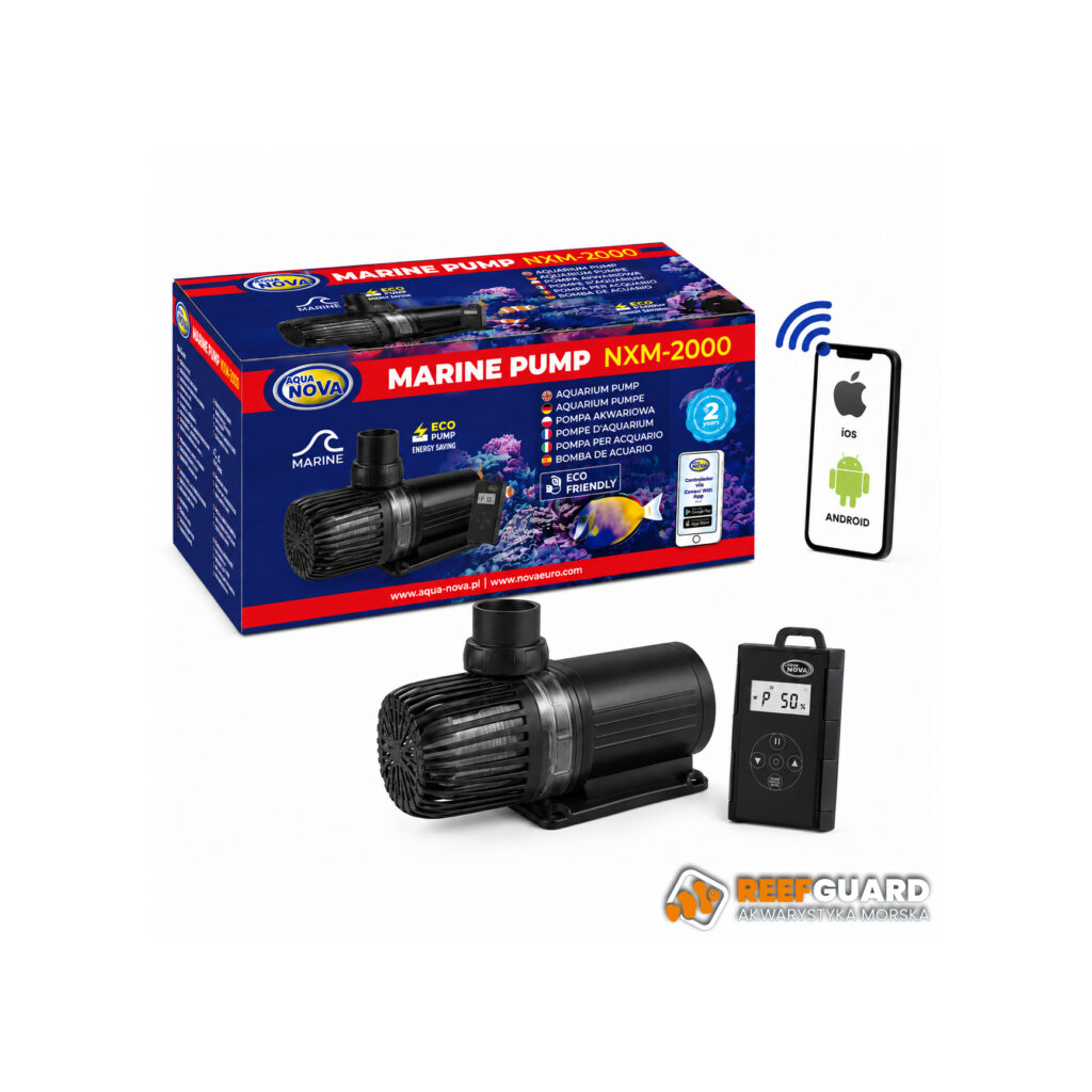 Aqua Nova Marine Pump NXM-2000 Wi-Fi pompa obiegowa 2000 l/h z kontrolerem ECO 20W