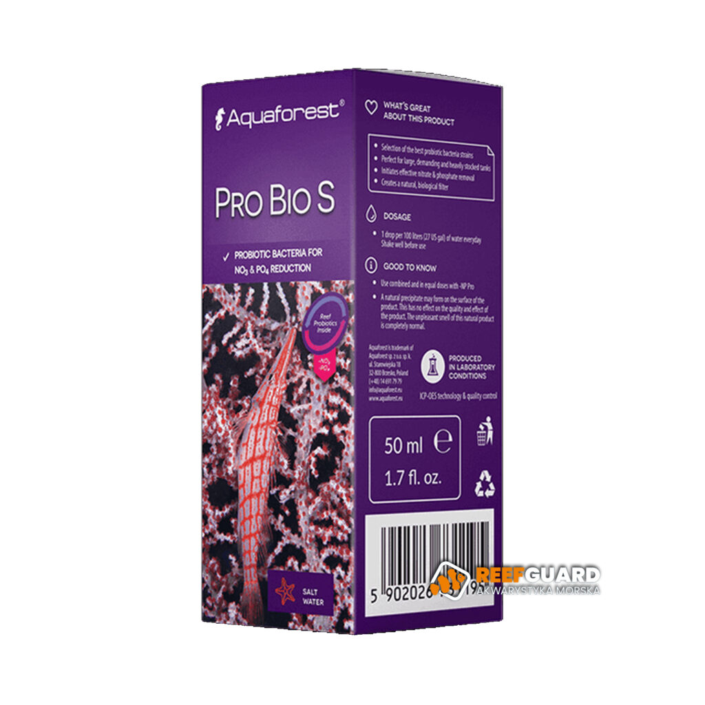 AquaForest Pro Bio S 50 ml bakterie wspierające redukcję azotanów i fosforanów
