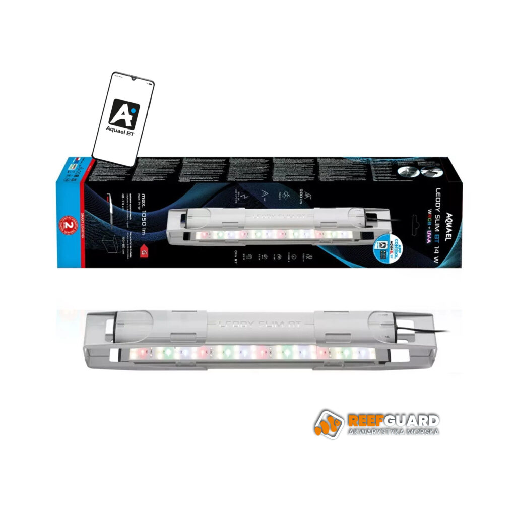 Aquael Leddy Slim BT 460 14W biała inteligentne oświetlenie LED WRGB + UV-A