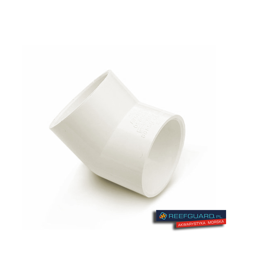 PVC Kolanko 45x20mm biały