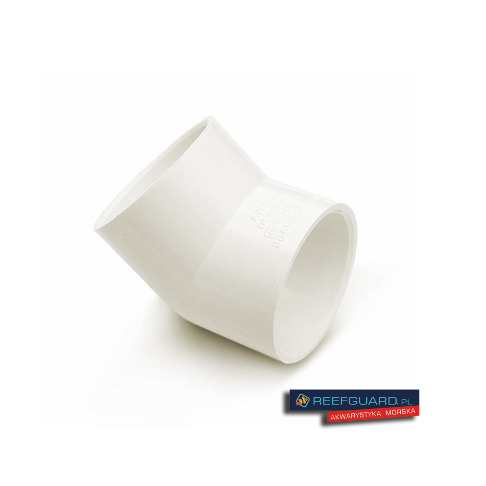 PVC Kolanko 45°x32mm biały