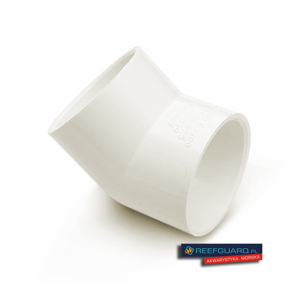 PVC Kolanko 45°x40mm biały
