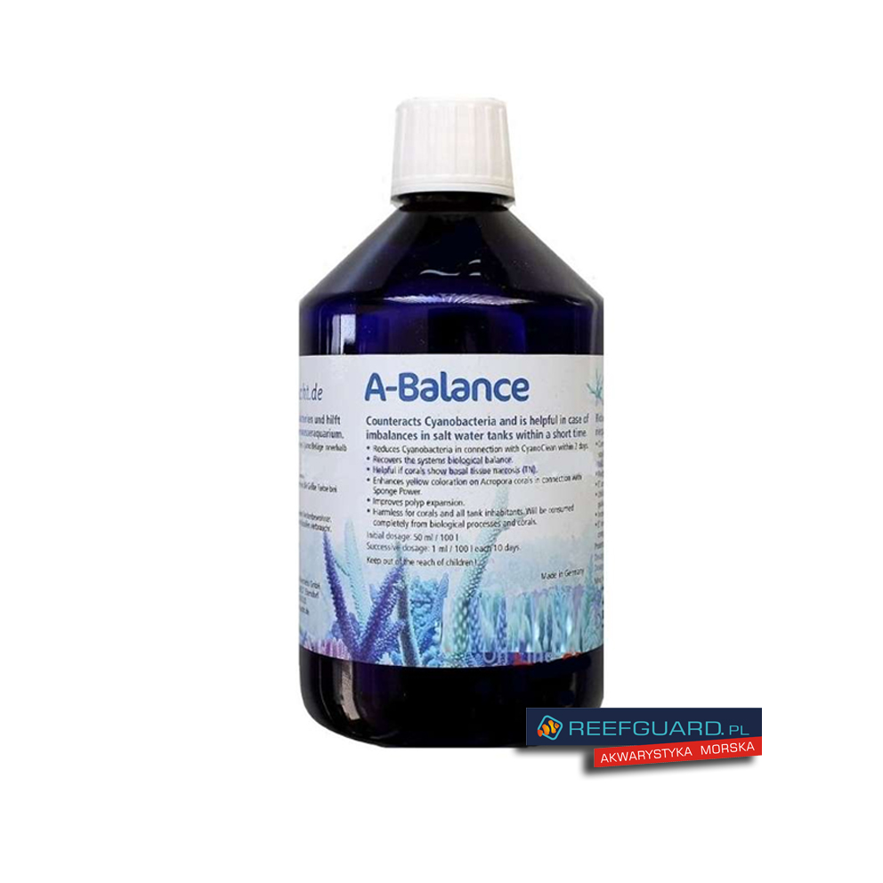 Korallen-Zucht A-Balance 500ml usuwa cyjanobakterie