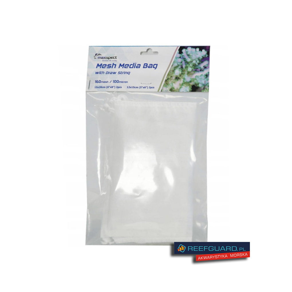 MAXSPECT Mesh Media Bag 160mic 15x20cm 2szt i 12x15cm 2szt