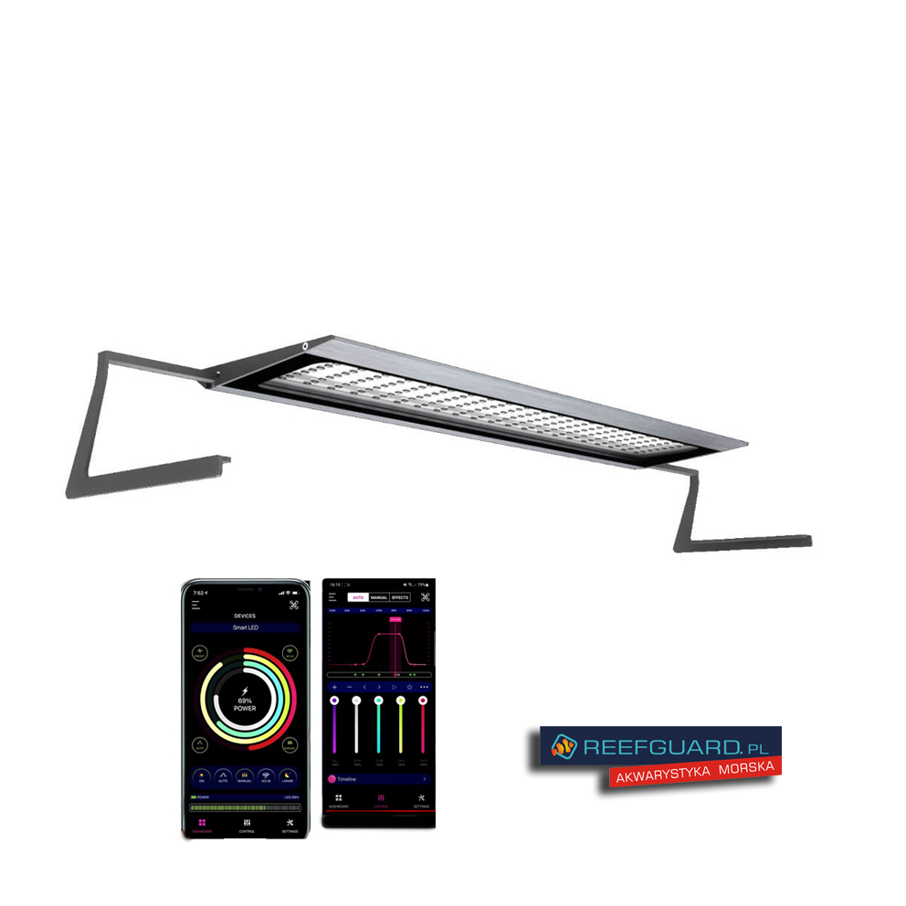 MicMol Air Pro 450 Marine Oświetlenie LED 56W do akwarium morskiego Bluetooth