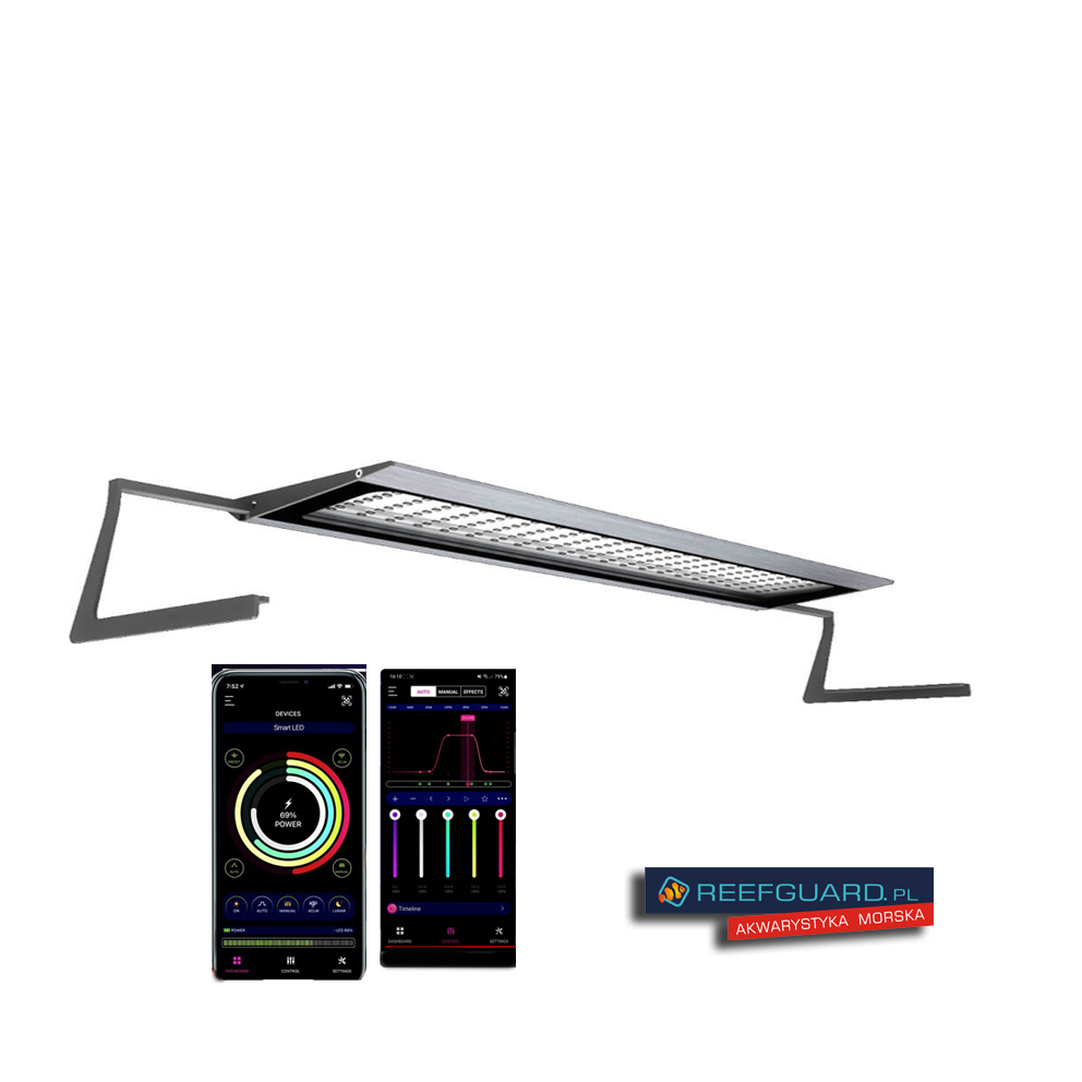 MicMol Air Pro 600 Marine Oświetlenie LED 84W do akwarium morskiego Bluetooth