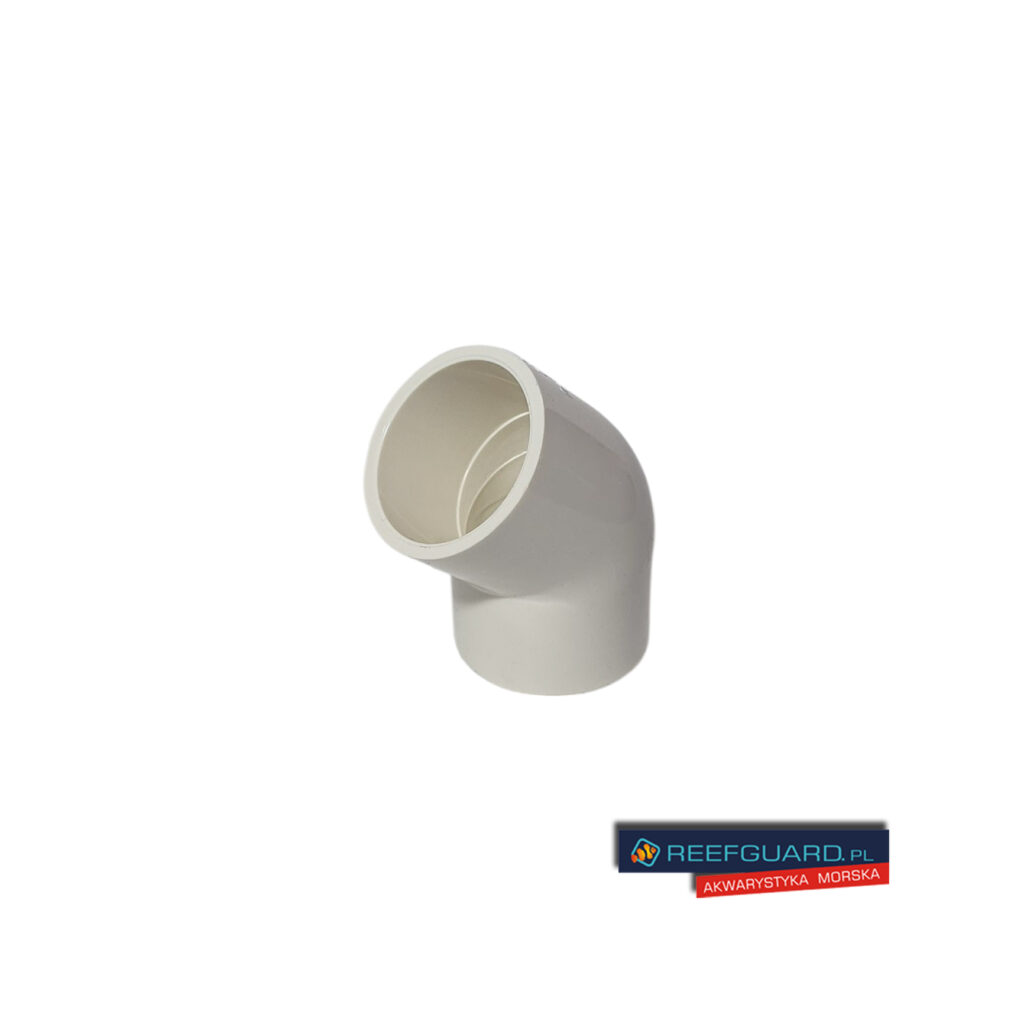 PVC ECO Kolanko 45x20mm BIAŁY
