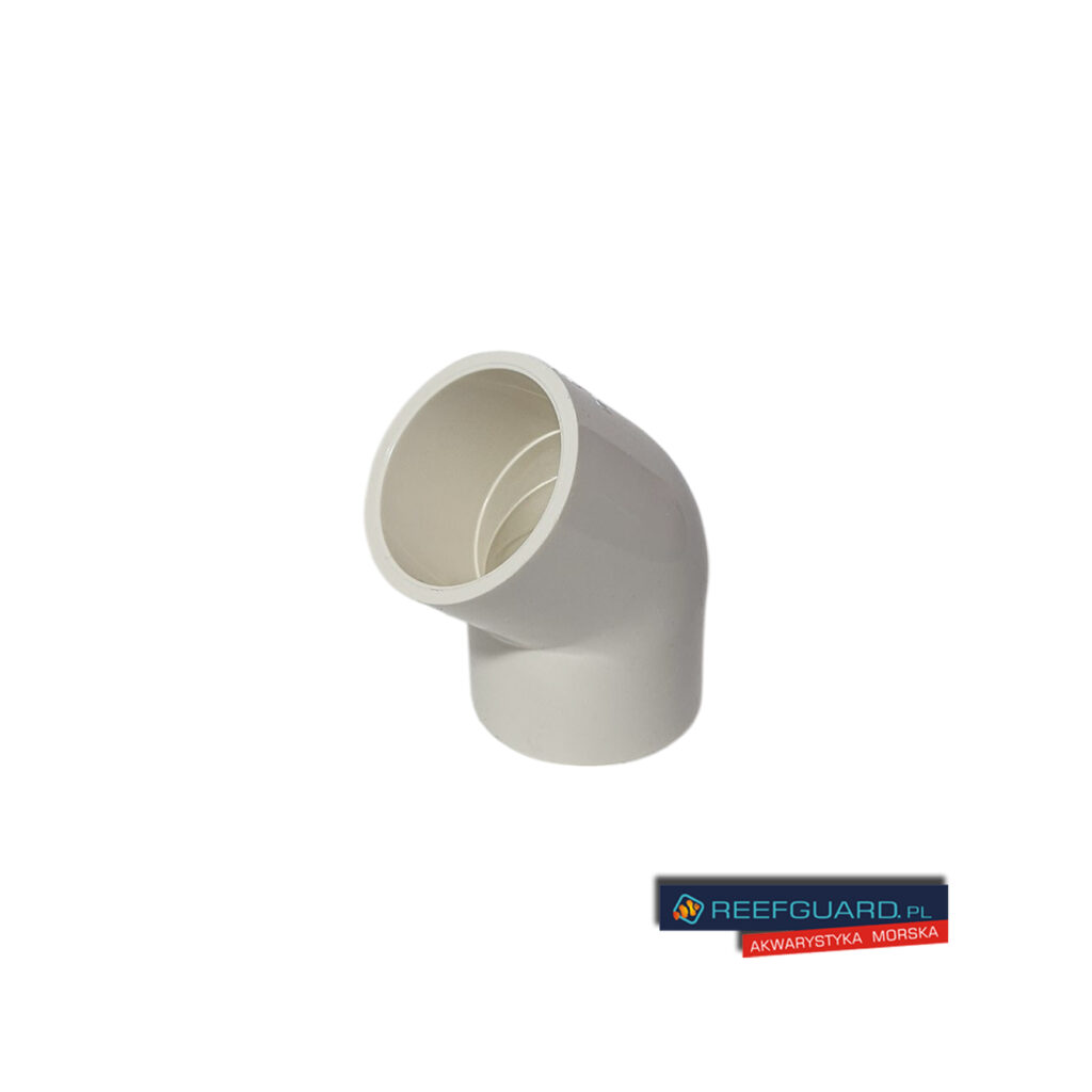 PVC ECO Kolanko 45x25mm BIAŁY