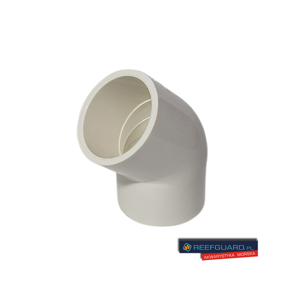 PVC ECO Kolanko 45°x40mm BIAŁY
