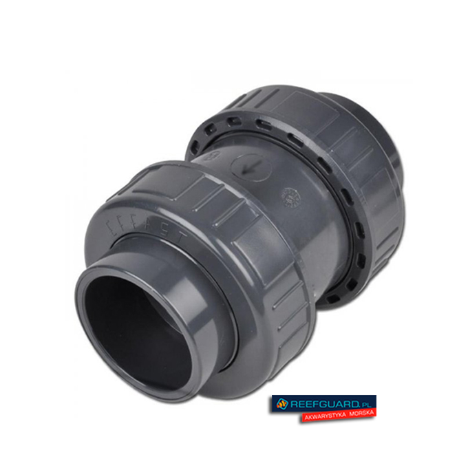 PVC HVD Zawór zwrotny pionowy D-50 Effast