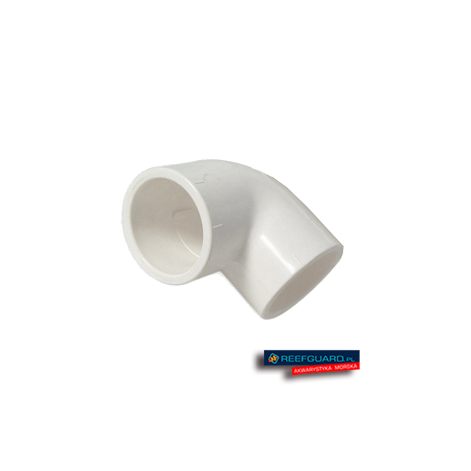 PVC Kolanko 90x25mm biały