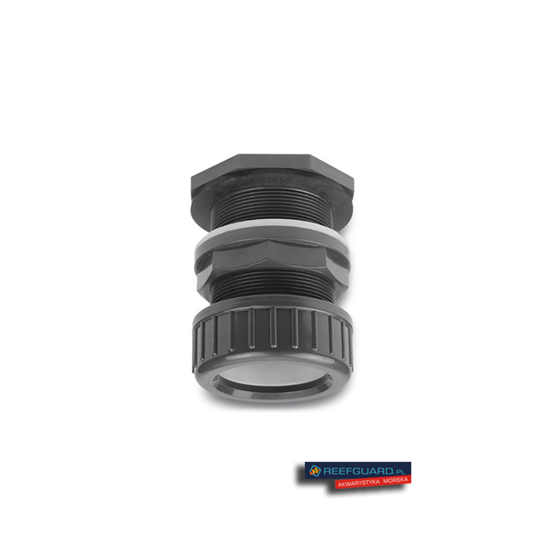 PVC Przelot przez szkło z nakrętką 20mm