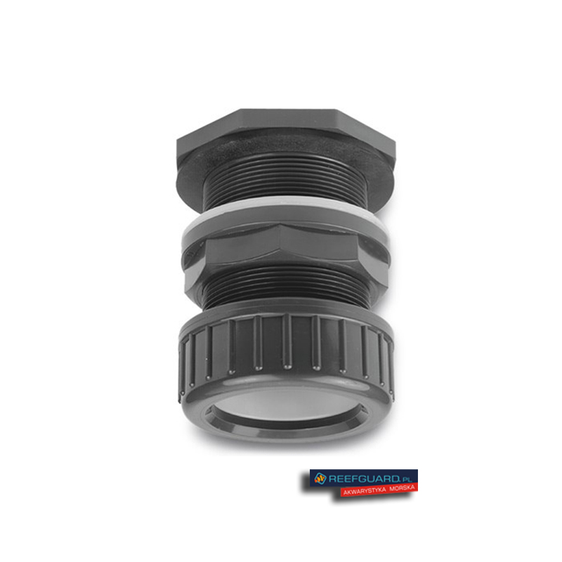 PVC Przelot przez szkło z nakrętką 40mm