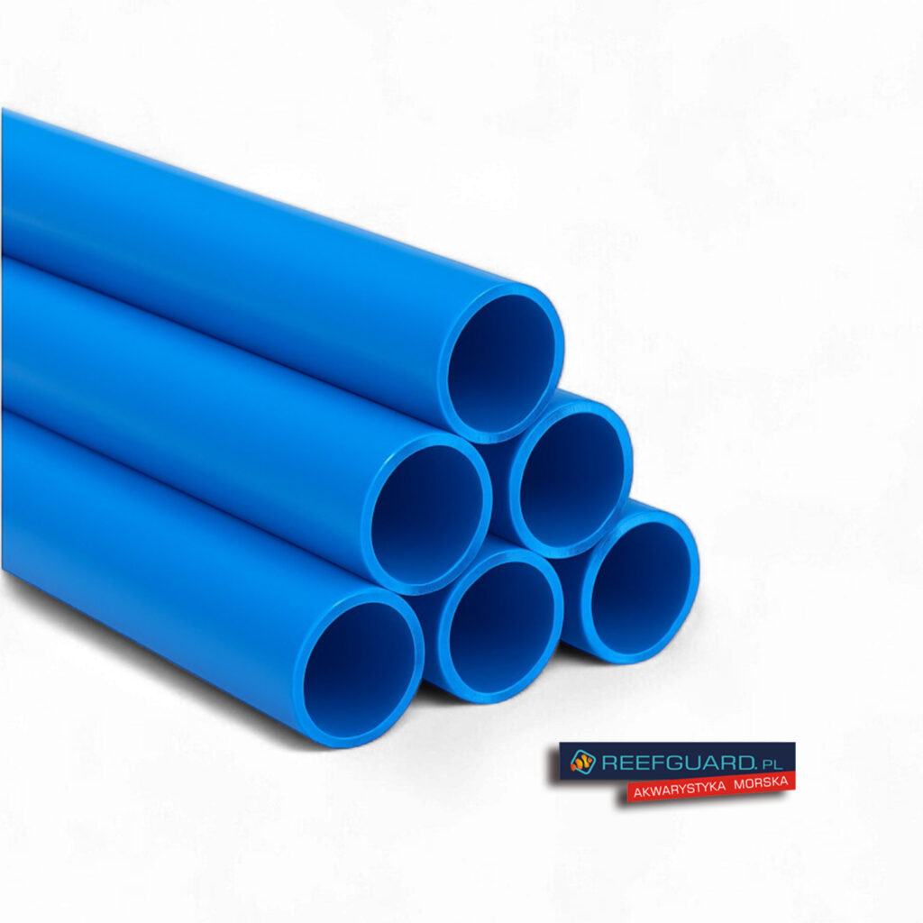 PVC RURA Niebieska 20mm ścianka grubość 2,1mm 1m BLUE