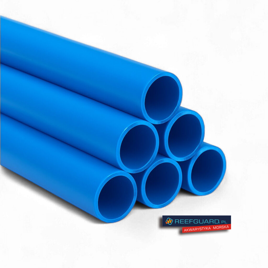PVC RURA Niebieska 32mm ścianka grubość 2,1mm 1m BLUE