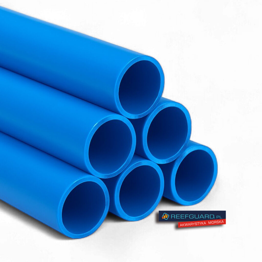 PVC RURA Niebieska 40mm ścianka grubość 2,1mm 1m BLUE