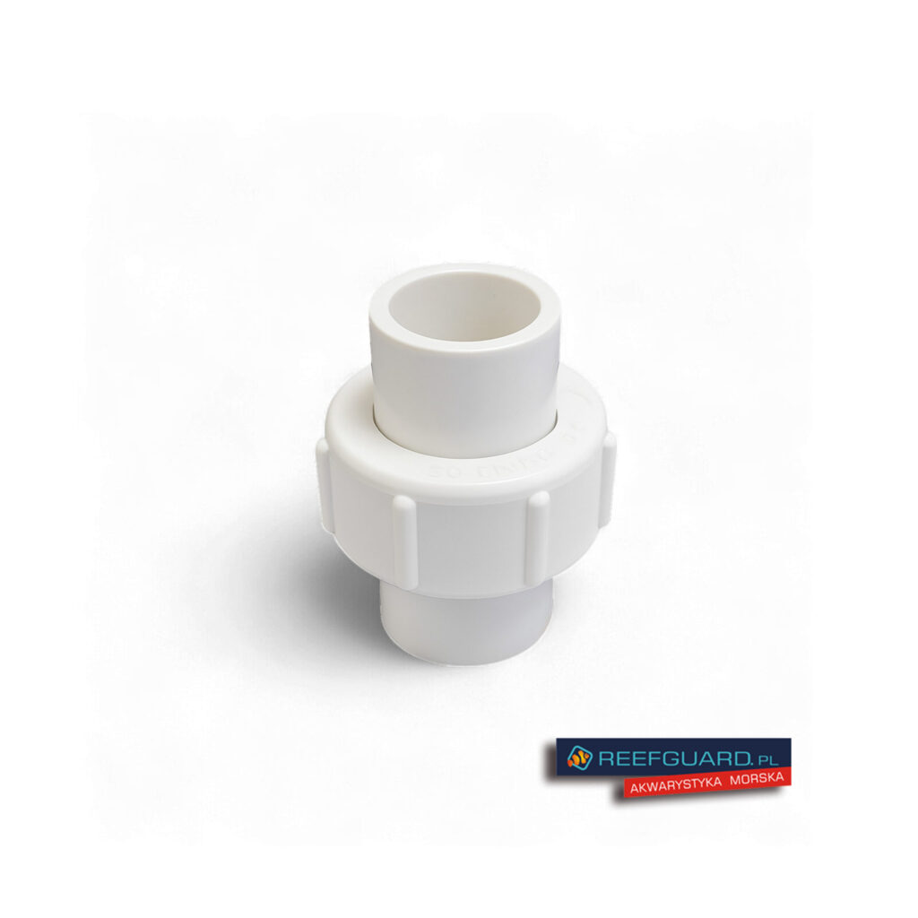 PVC ECO dwuzłączka 20mm wąska BIAŁA śrubunek
