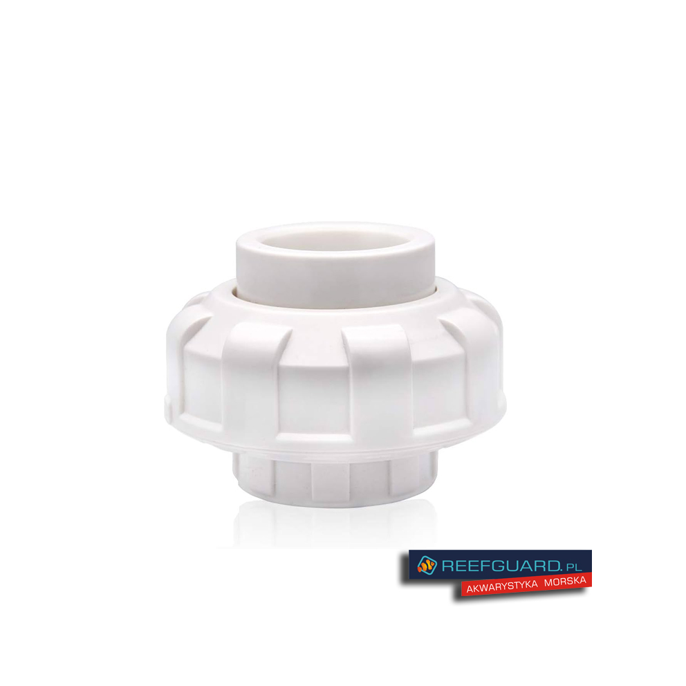 PVC Śrubunek dwuzłączka 20mm złączka BIAŁA