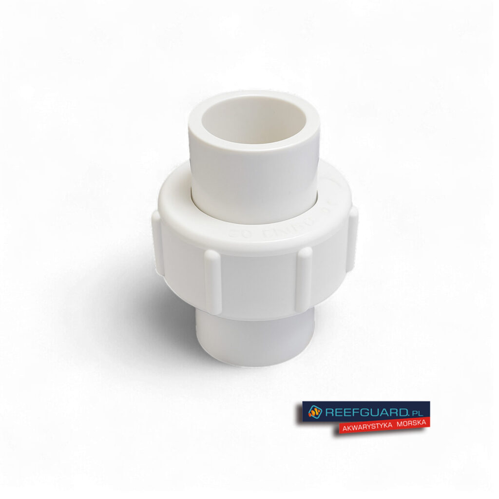 PVC ECO dwuzłączka 32mm wąska BIAŁA śrubunek