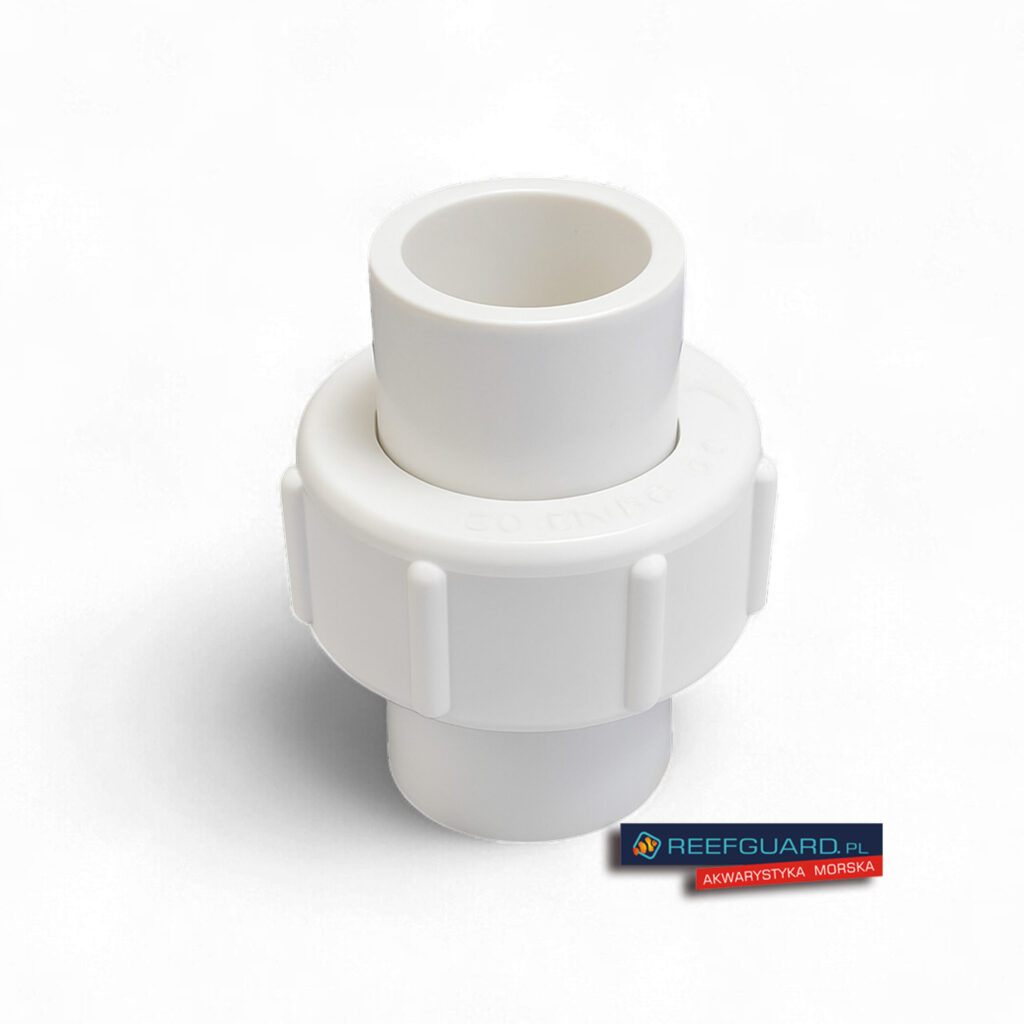 PVC ECO dwuzłączka 40mm wąska BIAŁA śrubunek