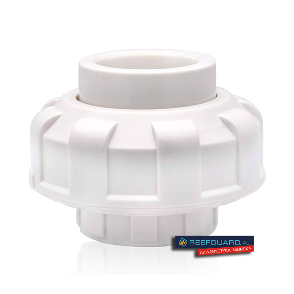 PVC Śrubunek dwuzłączka 40mm złączka BIAŁA
