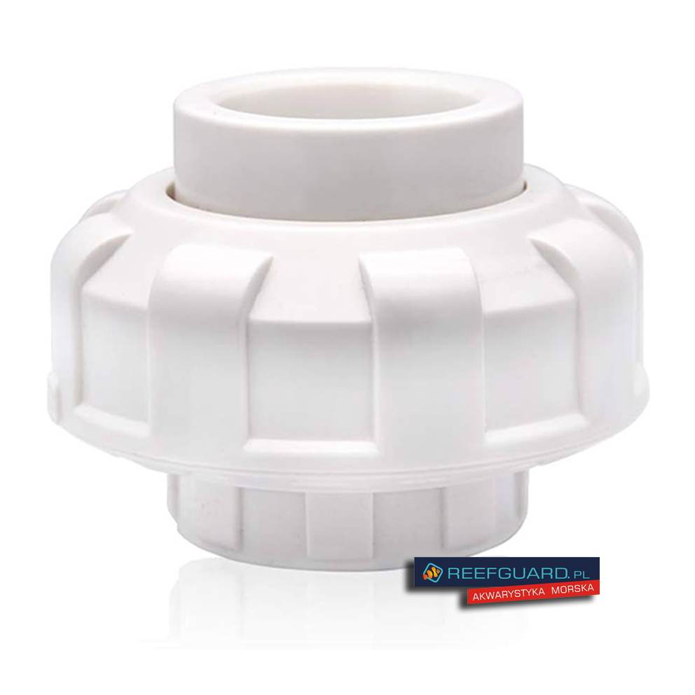 PVC Śrubunek dwuzłączka 50mm złączka BIAŁA