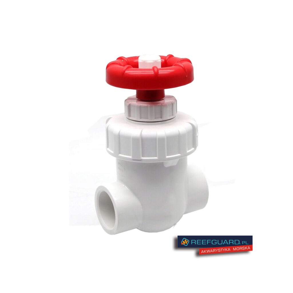 Zawór Bramowy PVC-U 20mm biały pionowy precyzyjny