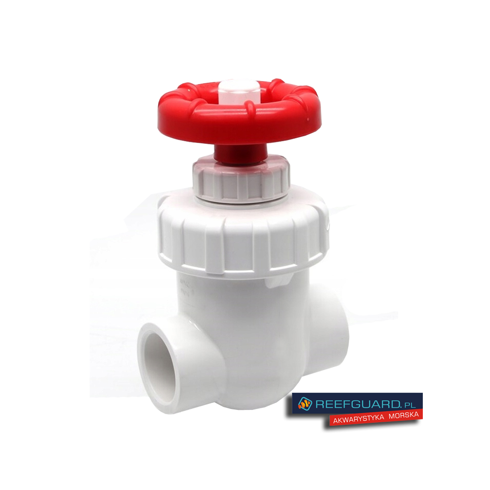 Zawór Bramowy PVC-U 25mm biały pionowy precyzyjny