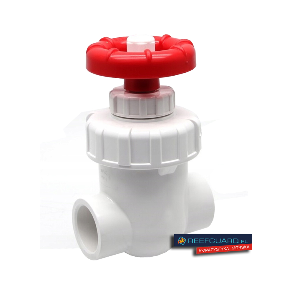 Zawór Bramowy PVC-U 32mm biały pionowy precyzyjny
