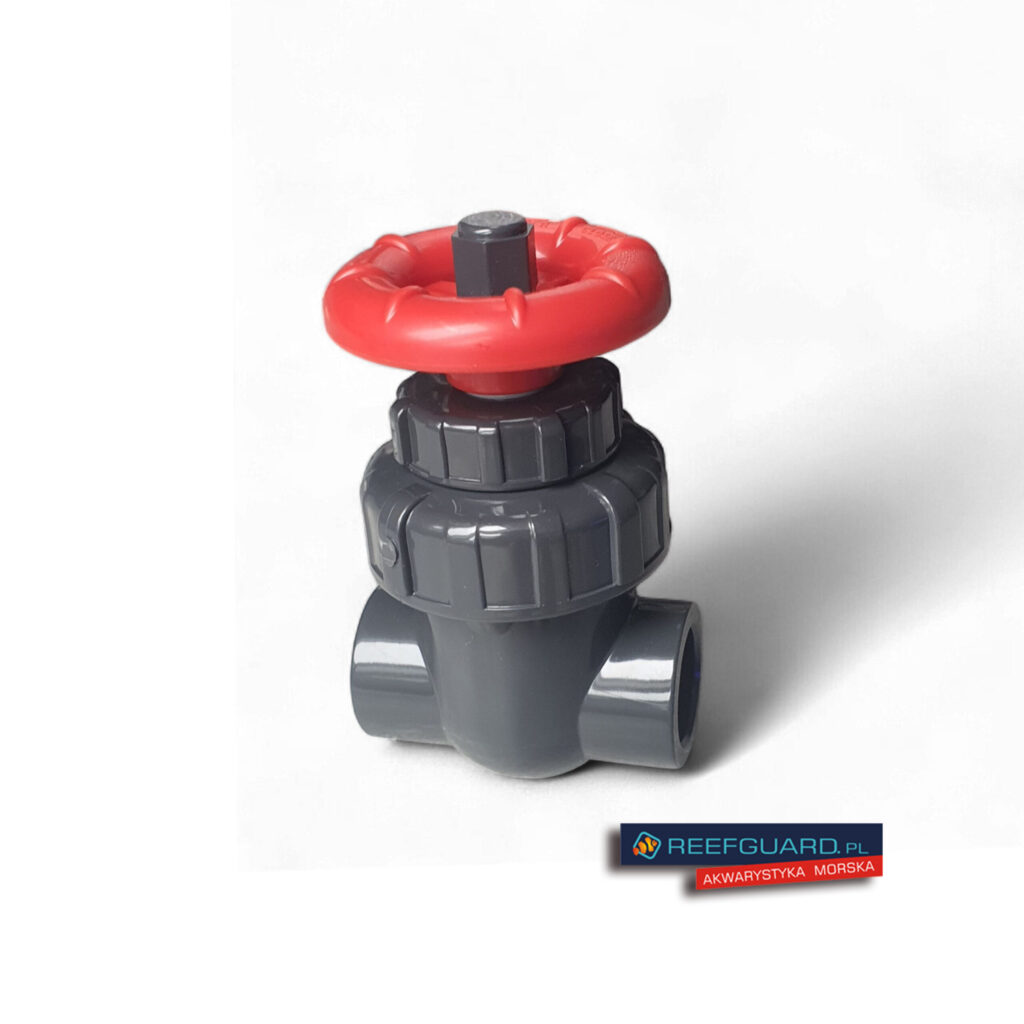 Zawór Bramowy PVC-U 32mm szary pionowy precyzyjny