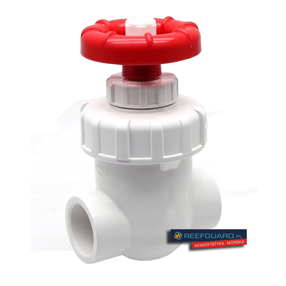 Zawór Bramowy PVC-U 40mm biały pionowy precyzyjny