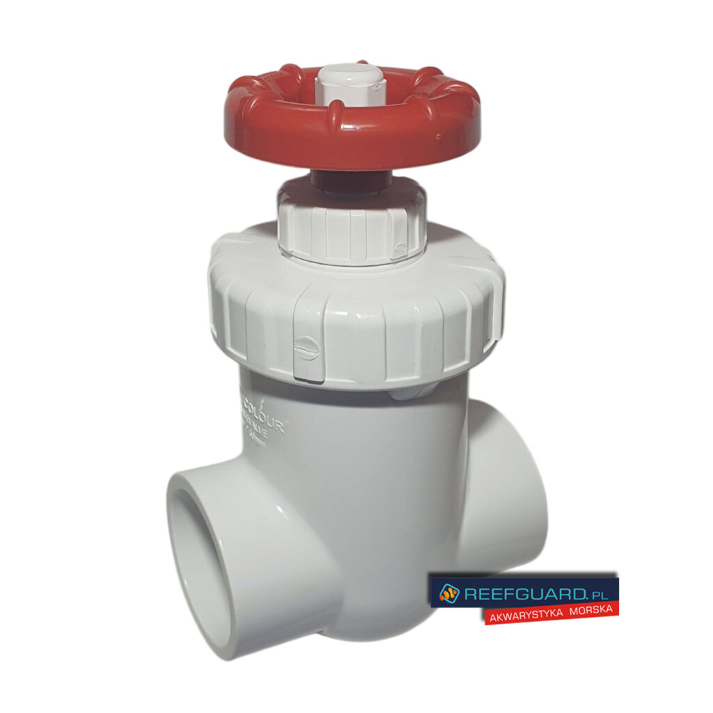 Zawór Bramowy PVC-U 50mm biały pionowy precyzyjny