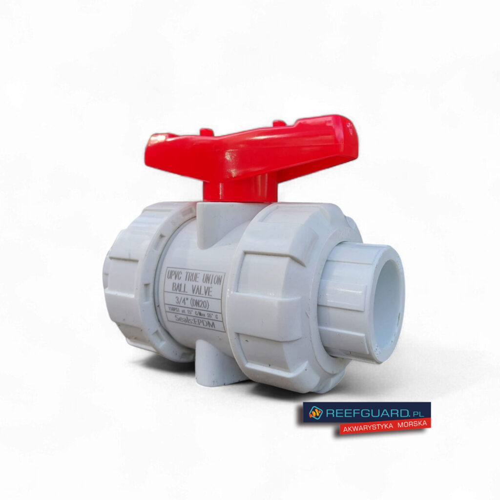 Zawór kulowy PVC-U 25mm BIAŁY BVD