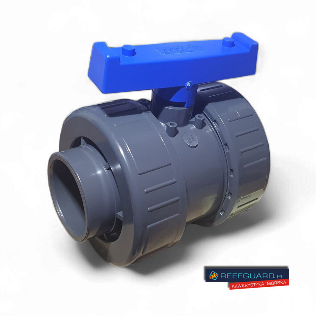 Zawór kulowy PVC-U 75mm BVD niebieska rączka EEFAST netwell system noblock
