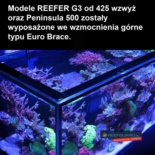 RED SEA 425 G3 akwarium 433l 120x55x60cm wzmocniania szkła