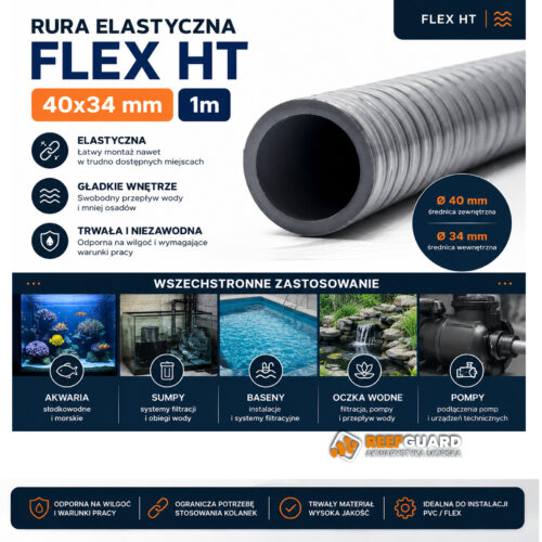 Rura elastyczna FLEX HT 40x34mm 1m