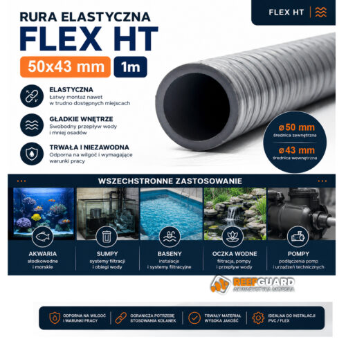 Rura elastyczna FLEX HT 50x43mm 1m GRAFIKA