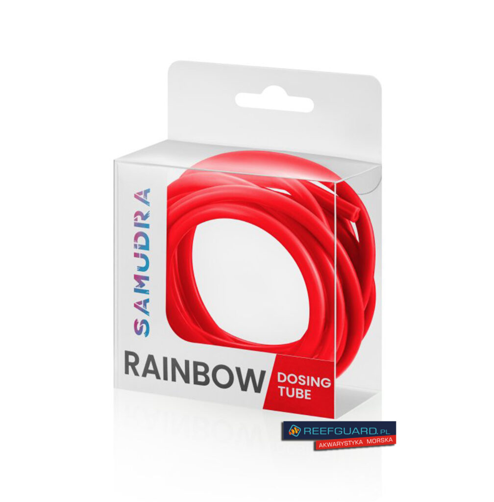 Samudra Rainbow Red Wężyk silikonowy 3x5mm czerwony 2m Aqua-Trend