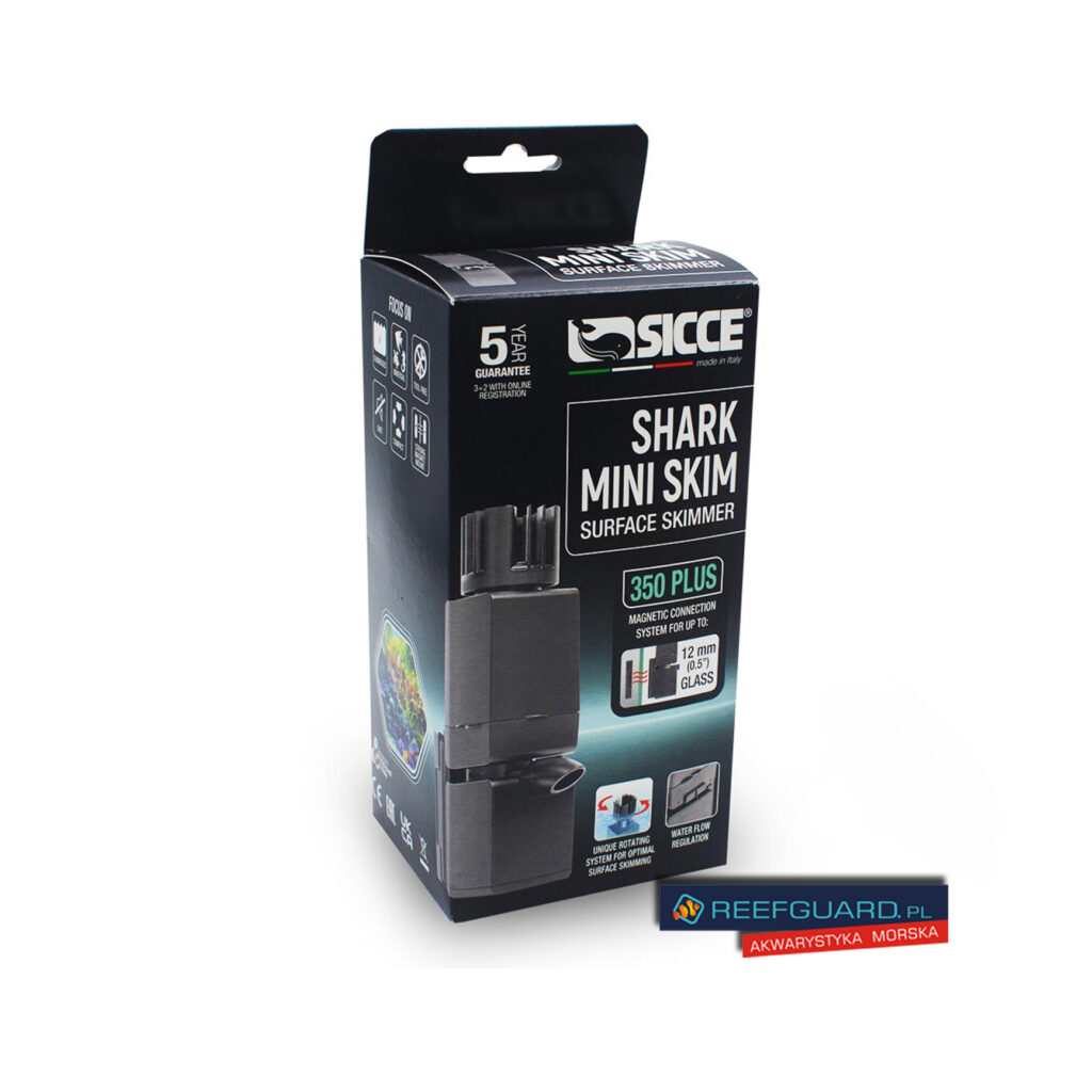 Sicce Shark Mini Skim 350 PLUS Filtr powierzchniowy skimmer 350l/h