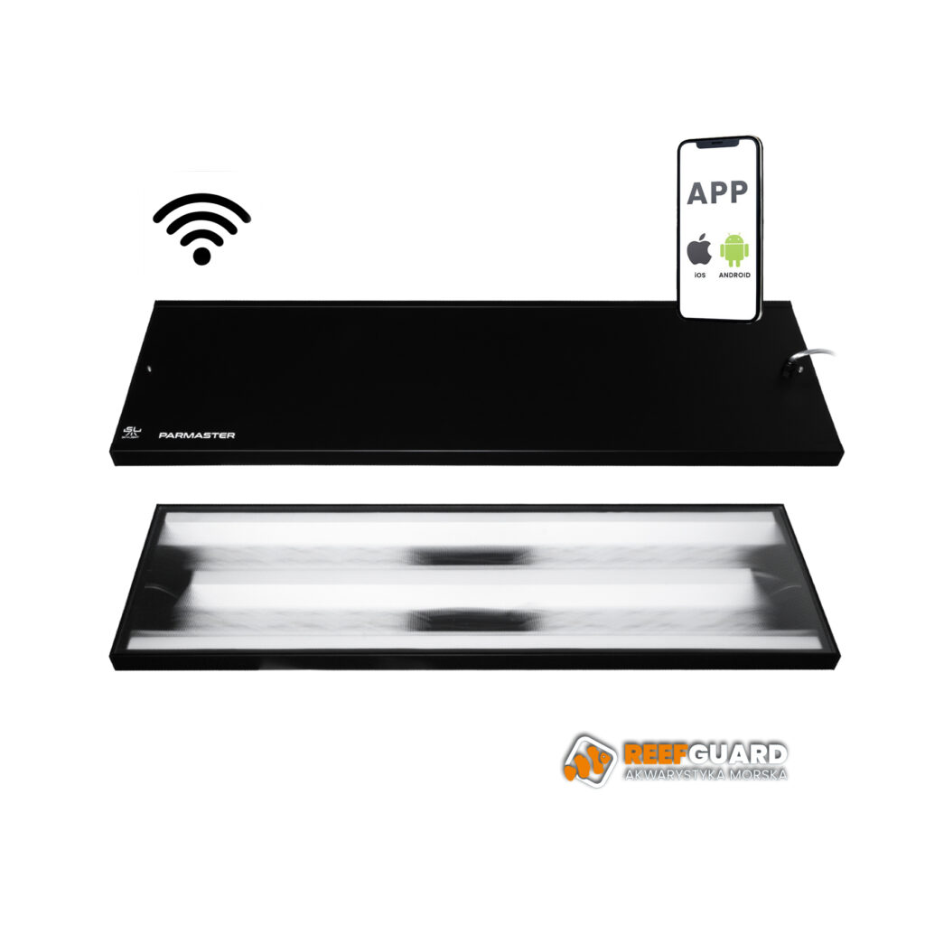 Skylight Parmaster RL Oświetlenie LED 200W do akwarium morskiego WIFI z linkami
