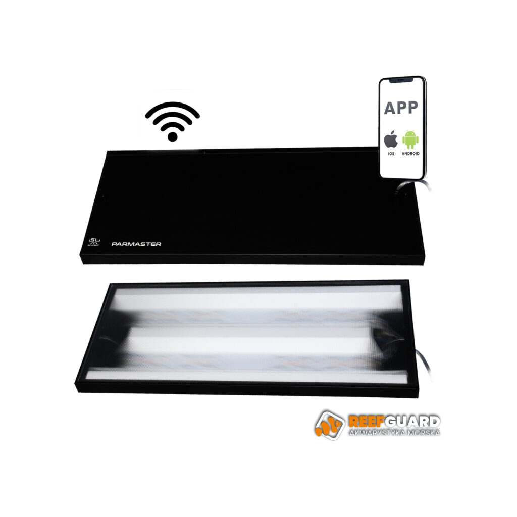 Skylight Parmaster RM Oświetlenie LED 133W do akwarium morskiego WIFI z linkami