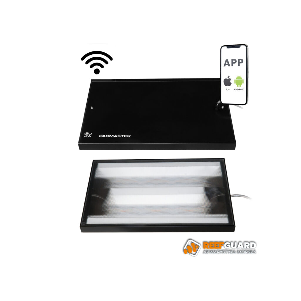 Skylight Parmaster RS Oświetlenie LED 100W do akwarium morskiego WIFI z linkami