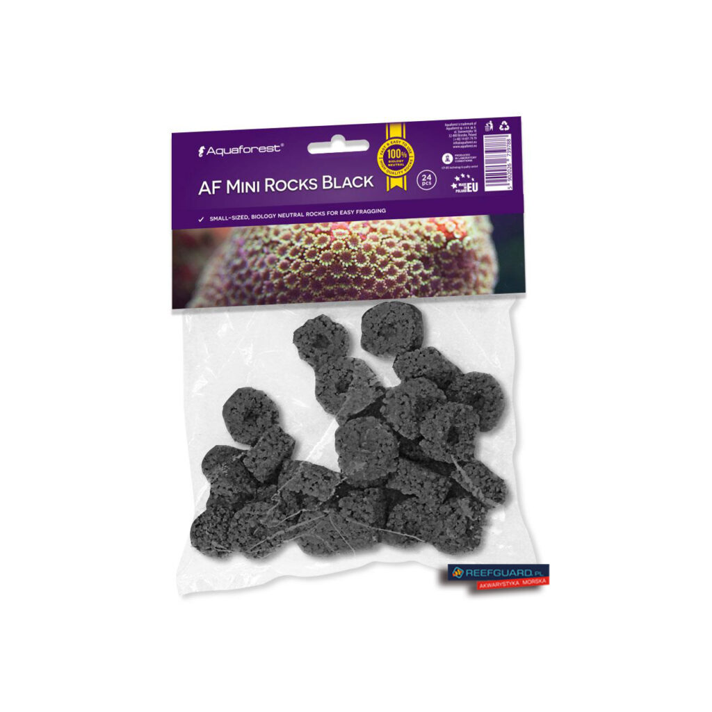 AF Mini Rocks Black 24szt podstawki na szczepki Aquaforest