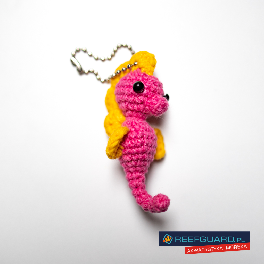 Amigurumi Konik Morski breloczek Hand made