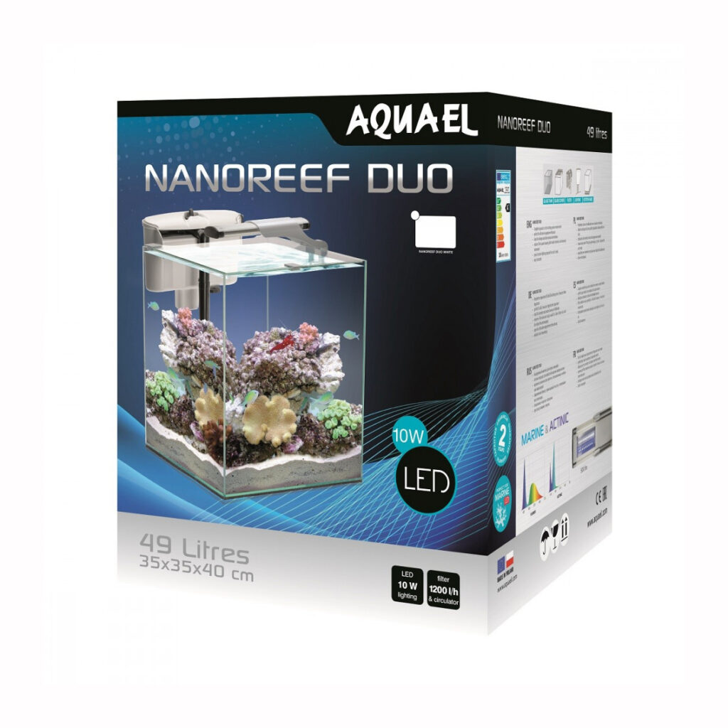 AQUAEL Zestaw Biały 49 litrów Nano Reef Duo 35