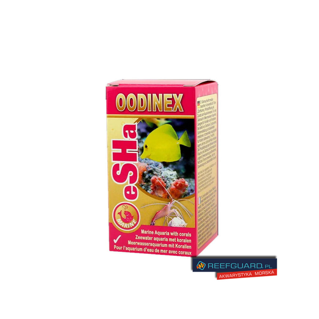 eSHa Oodinex 20ml zwalcza infekcje grzybicze, bakteryjne oraz pasożytnicze