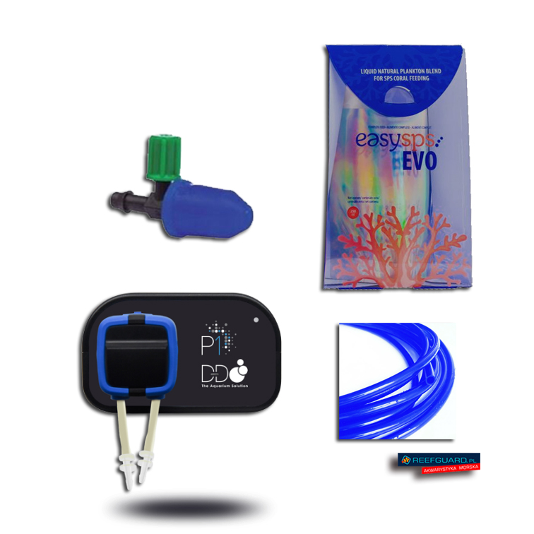 ZESTAW do automatycznego karmienia korali H2Ocean P1 Pompa D-D dozująca 1 kanał + adapter + EasySPS Evo Prof 250ml