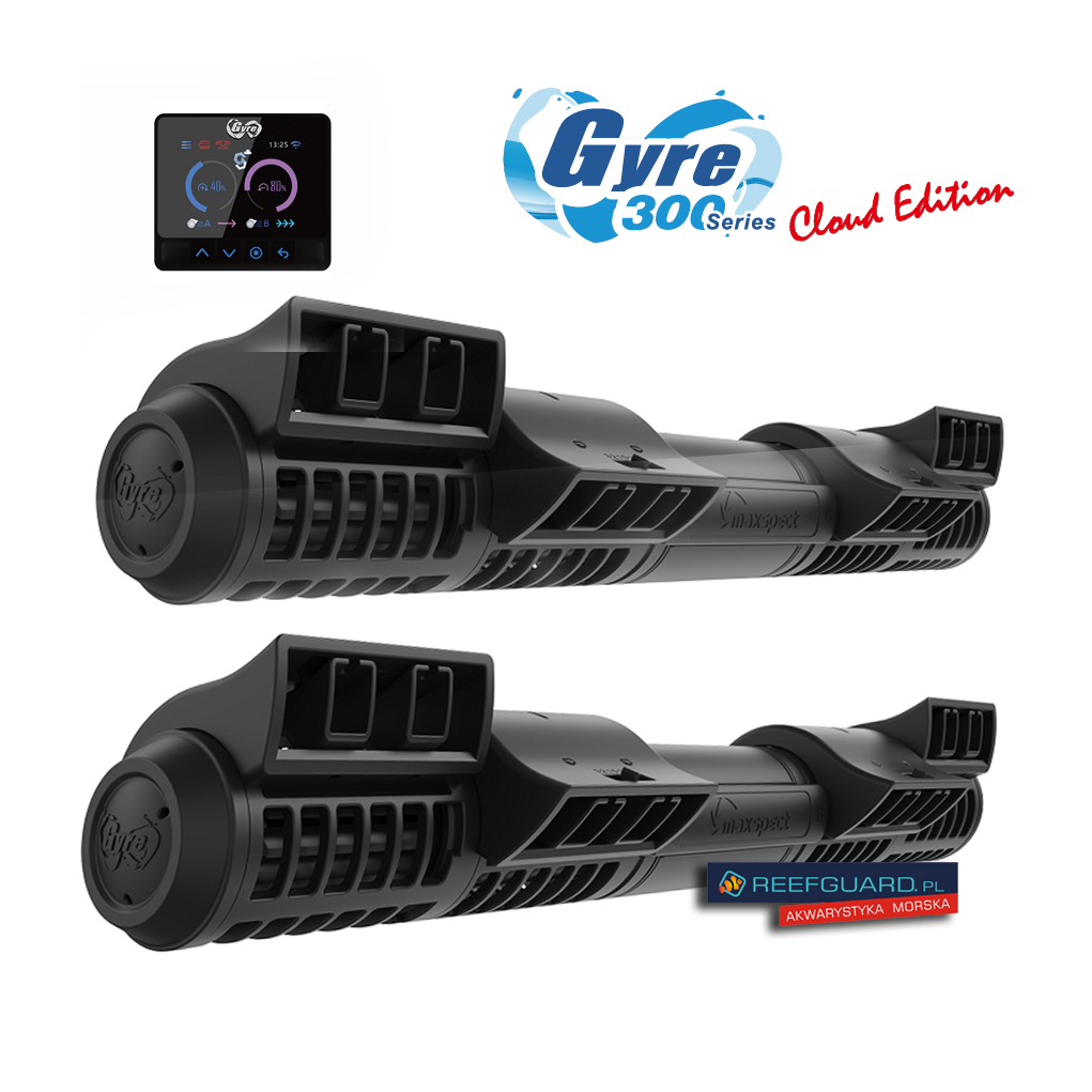 Maxspect Gyre 330 double 2 pompy Cloud Edition 9 000l/h cyrkulator z kolorowym wyświetlaczem TFT LCD o przekątnej 3,2 cala
