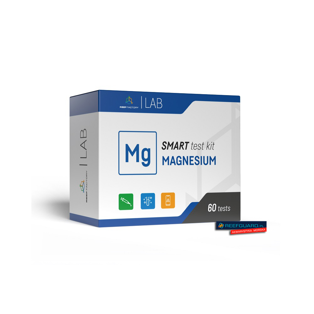 Mg Smart test kit Magnez Reef Factory test kropelkowy na magnez w wersji Smart